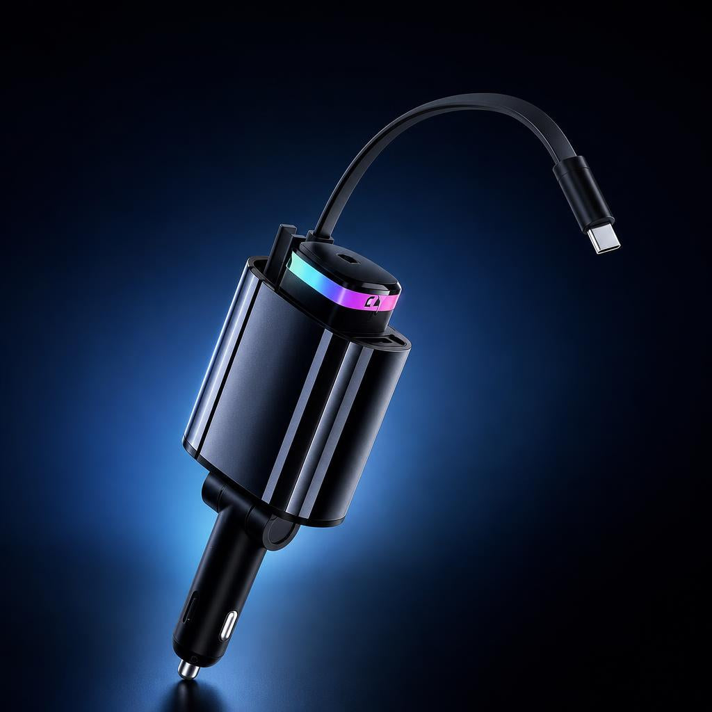 Cargador Turbo 6 en 1 - cable retractil